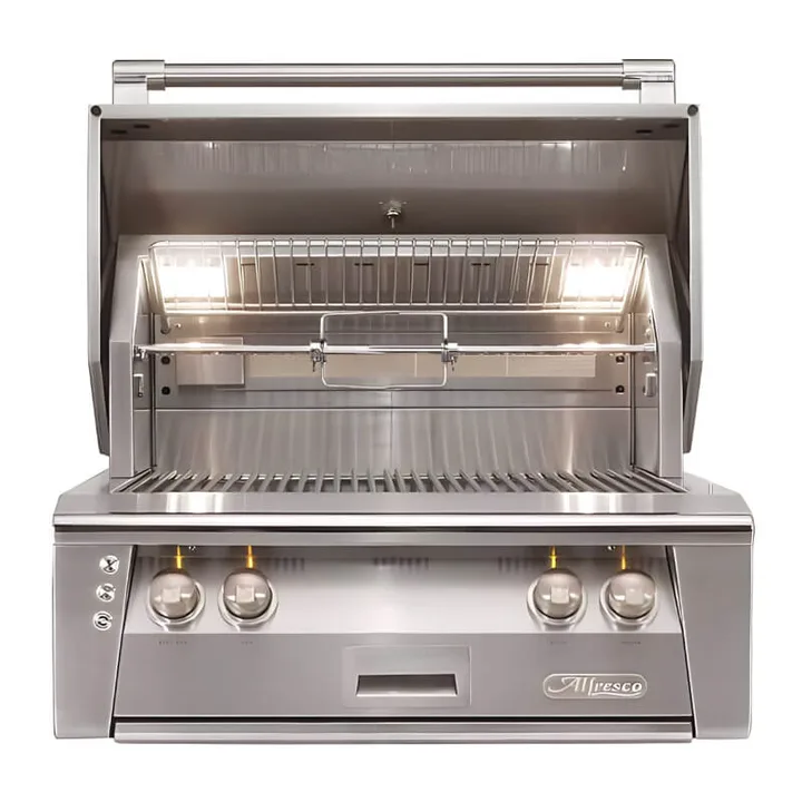 Alfresco ALXE 30-Inch Built-In Grill With Sear Zone And Rotisserie - Propane
