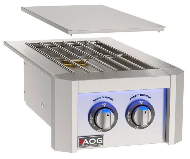 AOG L Series Built-in Double Side Burner - AOG2SBL - Liquid Propane (LP)