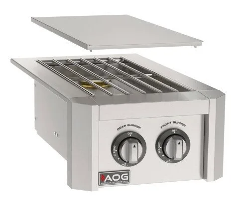 AOG T Series Built-In Double Side Burner - AOG2SBT - Liquid Propane (LP)