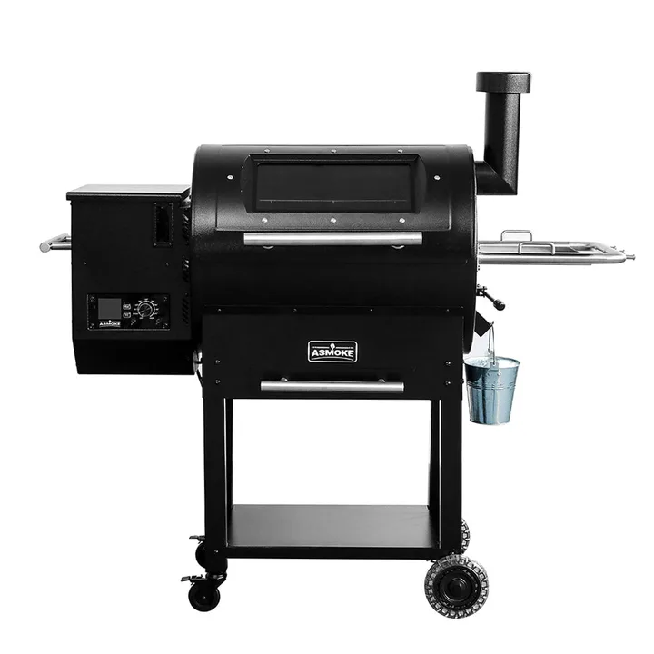 ASMOKE ASMOKE Skylights Wood Pellet Grill Smoker AS700P | ASCA™ - BLACK · GR06021USAS