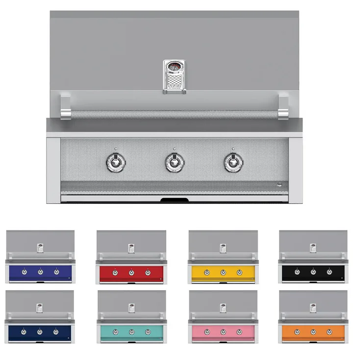 Aspire Grill, Aspire, Built-In, (2) U-Burner, (1) Sear, Rotisserie, 36 In - NG