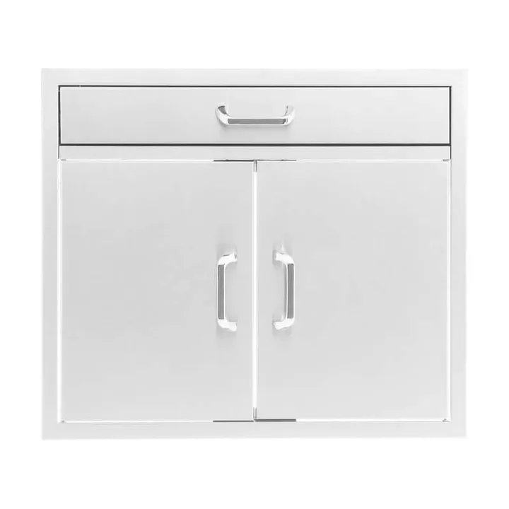 BBQ Generals Elite Series 30-Inch Double Door & Single Drawer Combo - Traditional