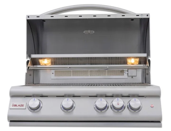 Blaze Blaze 32" Premium LTE+ Built-in Grill, Rear Burner and Lighting System - BLZ-4LTE3 - Natural Gas · BLAZE-32"-PREMIUM-LTE--BLZ-4LTE3-NG