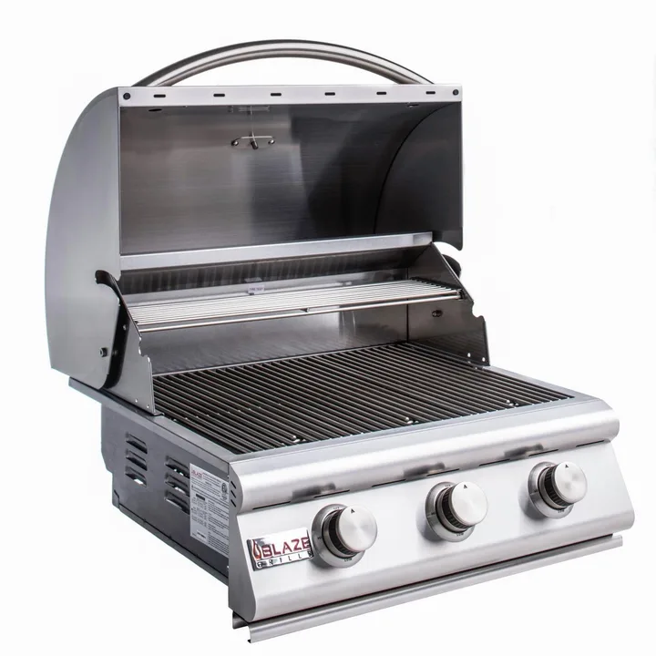 Blaze Blaze Prelude LBM 25-Inch 3-Burner Built-In Stainless Steel Gas Grill - Natural Gas · BLZ-3LBM-NG