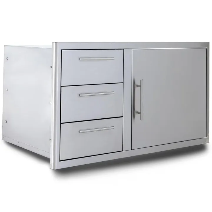 Blaze Blaze 39" Door & Drawer Combo in Stainless Steel Finish (BLZ-DDC-R-39-LTSC)