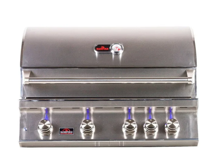 Bonfire 34" 4 Burner Built-in Premium Grill - Natural Gas