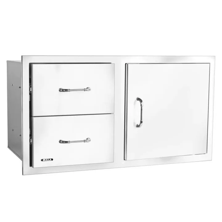 Bull Bull 38 Inch Stainless Steel Access Door & Double Drawer Combo With Reveal - 55890