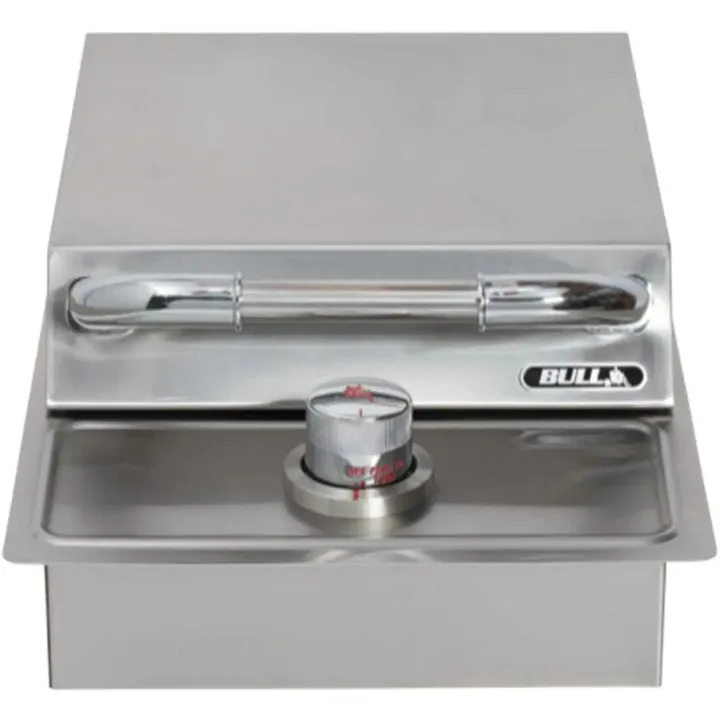 Bull Bull 12" Stainless Steel Single Built-In Gas Side Burner - Liquid Propane · 60008