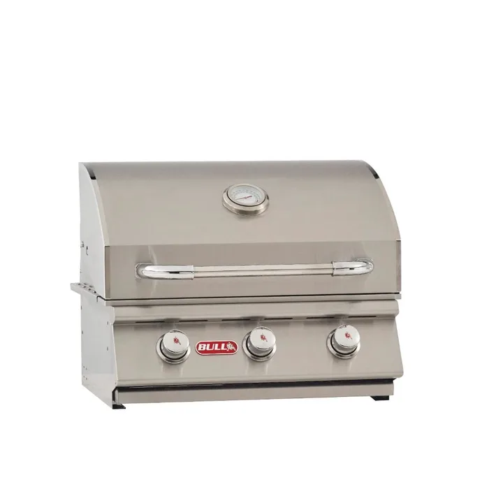 Bull 25" 3-Burner Steer Premium Built-In Gas Grill - Natural Gas
