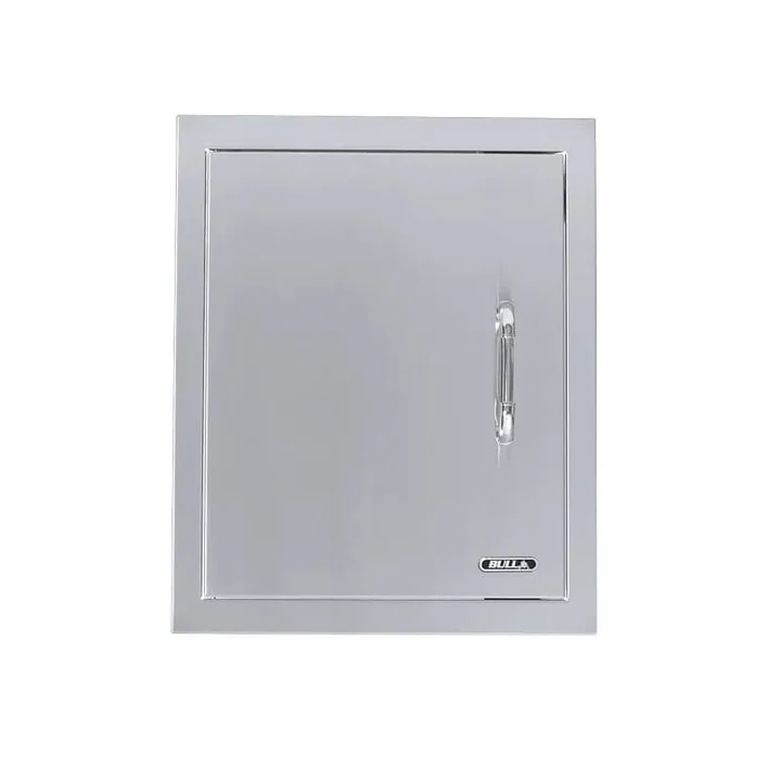 Bull 18 Inch Stainless Steel Single Vertical Access Door With Reveal - Right Hinge