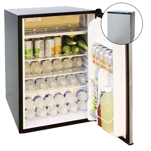 Cal Flame 20-Inch 4.5 Cu. Ft. Capacity Stainless Steel Compact Refrigerator with Recessed Handle