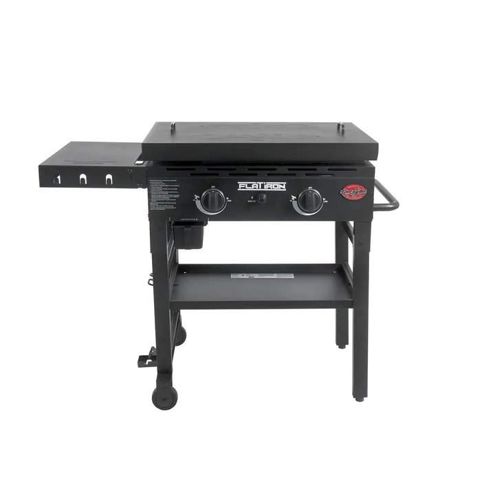 Char-Griller Char-Griller 2-Burner Flat Iron® Gas Griddle with Lid · 8128