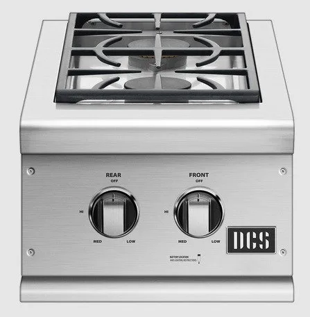 DCS Double Built In Side Burner - BGC132-BI - Natural Gas