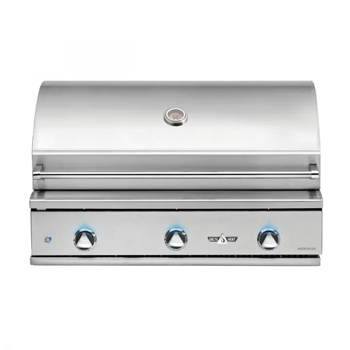 Delta Heat 38-Inch 3-Burner Built-In Gas Grill - LP / 38" / 3 Main Burners