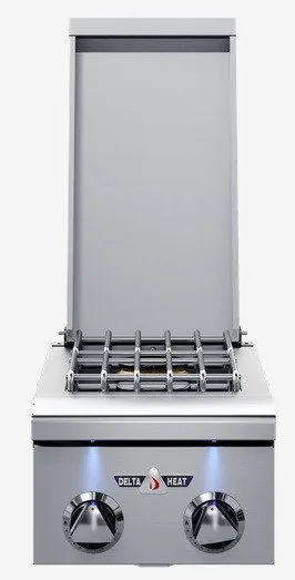 Delta Heat Double Side Burner - DHSB2-C - Liquid Propane (LP)