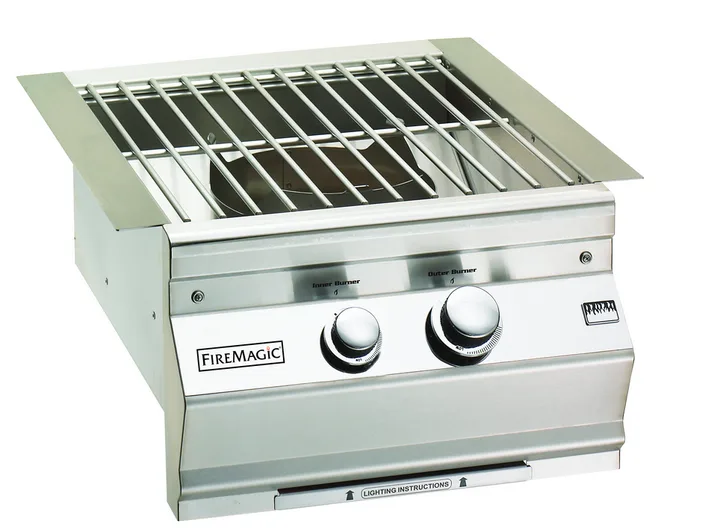 Fire Magic Built-in Classic Power Burner w Stainless Grids - Natural Gas