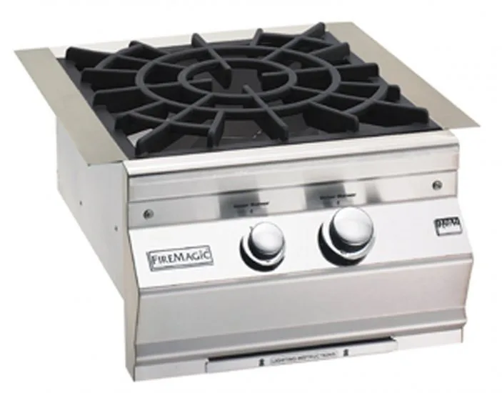 Fire Magic Built-in Classic Power Burner w Porcelain Cast Iron Grid - Liquid Propane (LP)