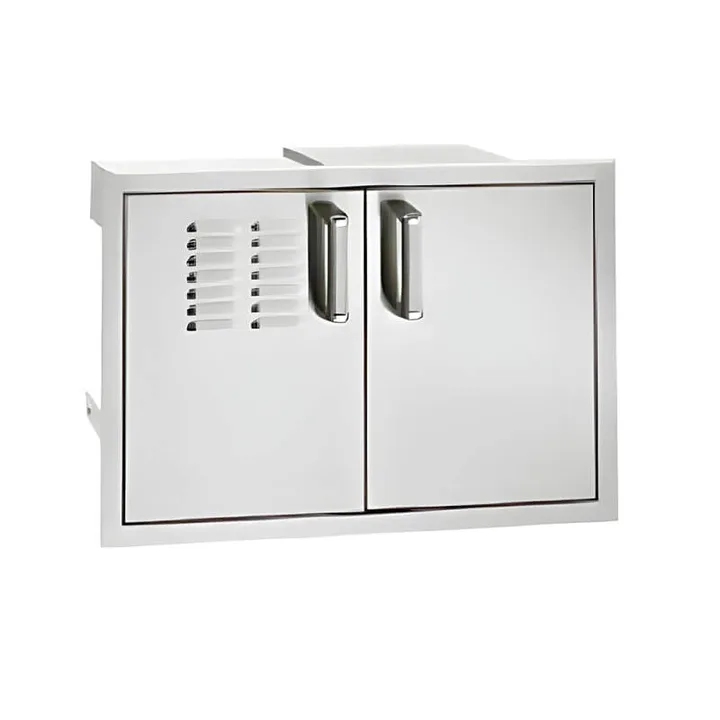 Fire Magic Premium Flush 30 Inch Double Door with Drawers & Propane Tank Storage - 53930SC-12T