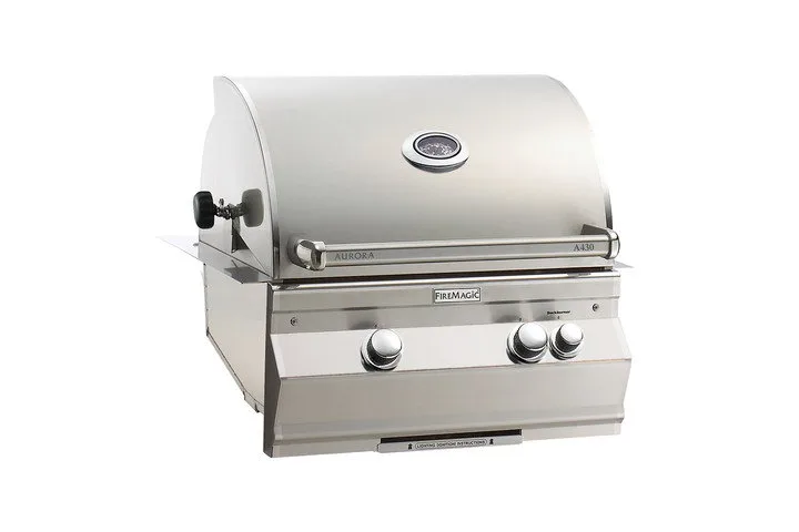 Firemagic Aurora 430i Built-In Grill, One Infrared Burner, Rotisserie - Natural Gas