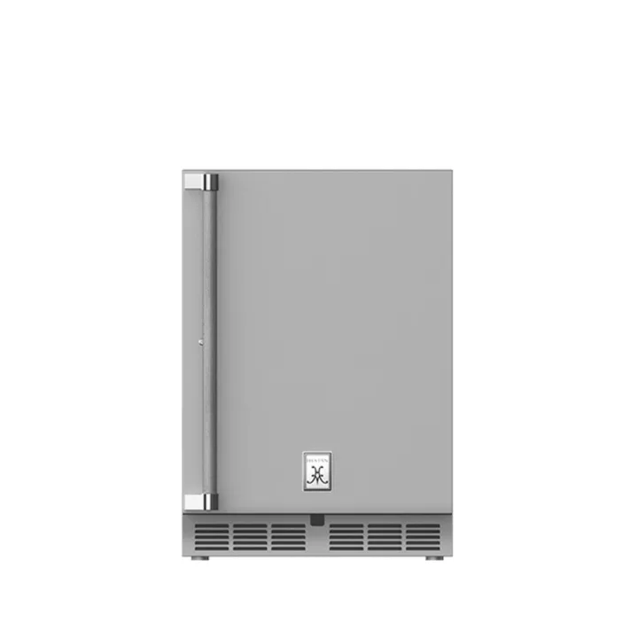Outdoor Refrigerator, Solid Door, With Lock, Left Hinged, 24 In - Orange