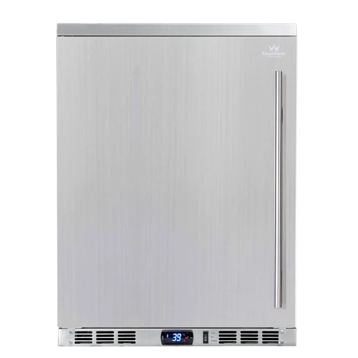 Kingsbottle 24 Inch Outdoor Beer Fridge Cooler Stainless Steel - Left Hand Hinge / 2-Year Warranty (Free)