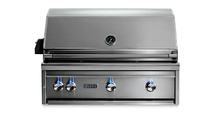 Lynx 36" Built-In Grill - 2 Ceramic Burners, 1 Trident w/ Rotisserie - L36TR - Natural Gas & Sierra