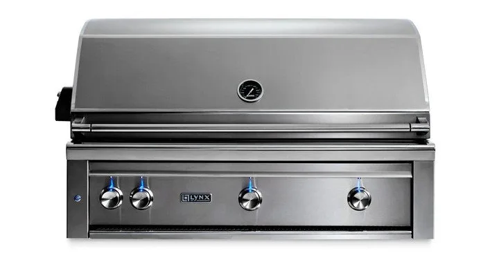 Lynx 42" Built-in Grill w Trident Infrared Burner, 2 Ceramic Burners, Rotisserie - L42TR - Natural Gas & Sierra