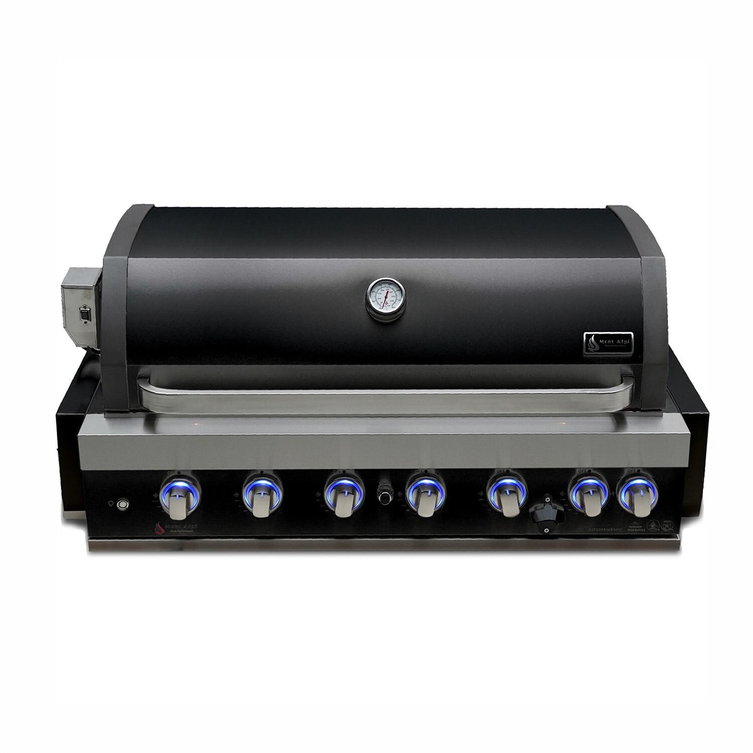 Black Series outdoor kitchen package with 44-in grill fridge drawer module
