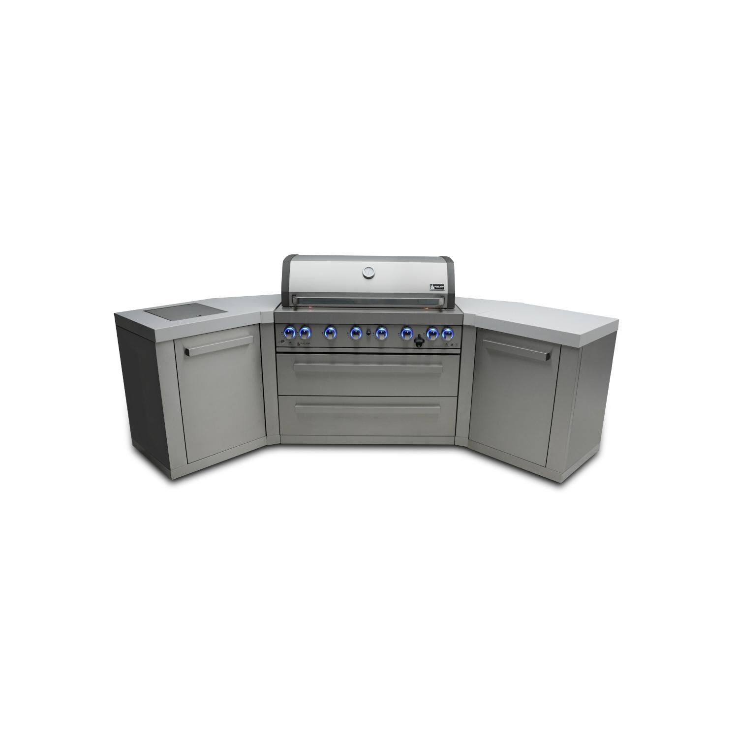 Original Series 10 Ft U-Shaped Propane Outdoor Kitchen Island w/ Side Burner- MAi805-45