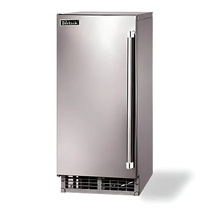Perlick Signature Series 55 Lb. 15-Inch ADA-Compliant Outdoor Rated Ice Maker - H50IMS-AD - Left Side