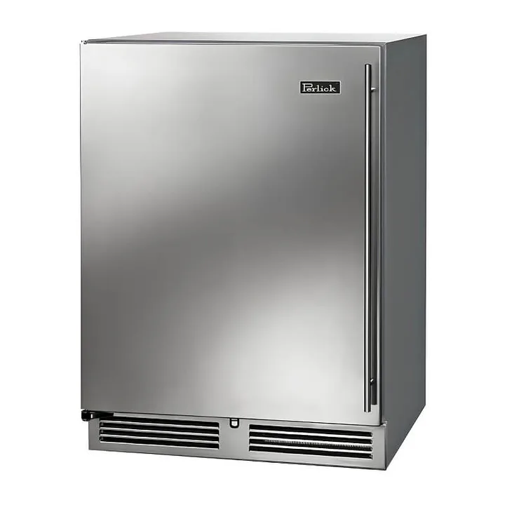 Perlick 24-Inch C-Series Stainless Steel Outdoor Refrigerator with Lock - HC24RO-4-1 - Left Hinge