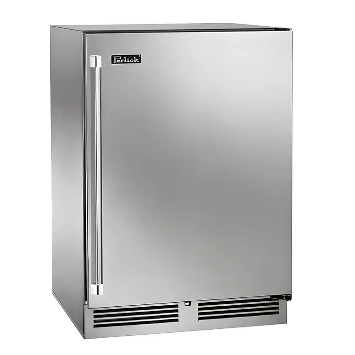 Perlick 24-Inch 5.2 Cu. Ft. Signature Series Stainless Steel Outdoor Freezer - HP24FO-4-1 - Right Side