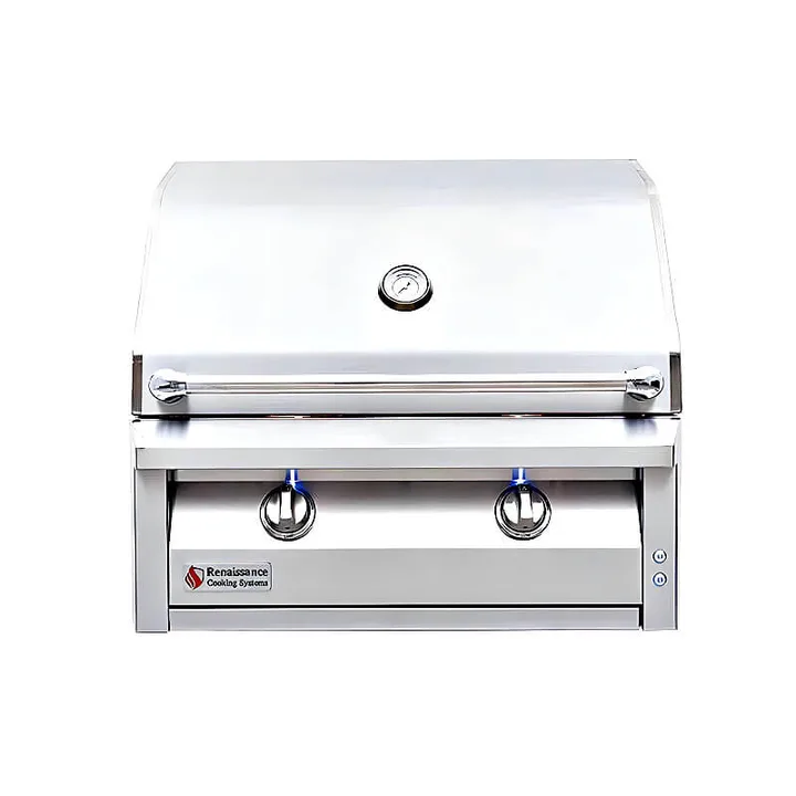 American Renaissance Grill 30 Inch 2 Burner Built-In Gas Grill - Propane