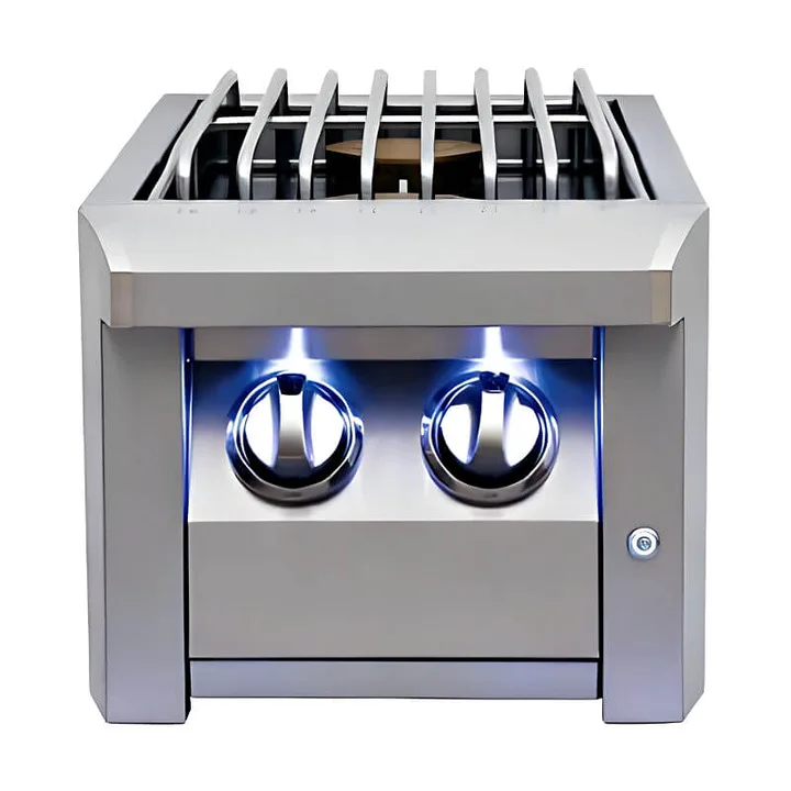 American Renaissance Grill Built-In Double Side Burner - ASBSSB - Propane