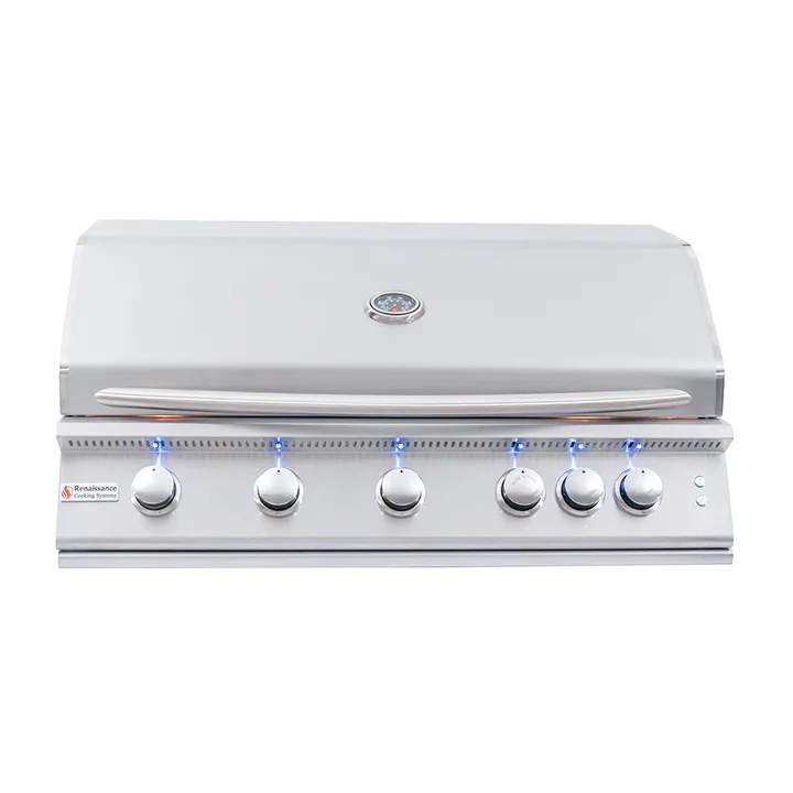 RCS 40-Inch Premier Built-In Grill w/ LED Lights - RJC40AL - Natural Gas