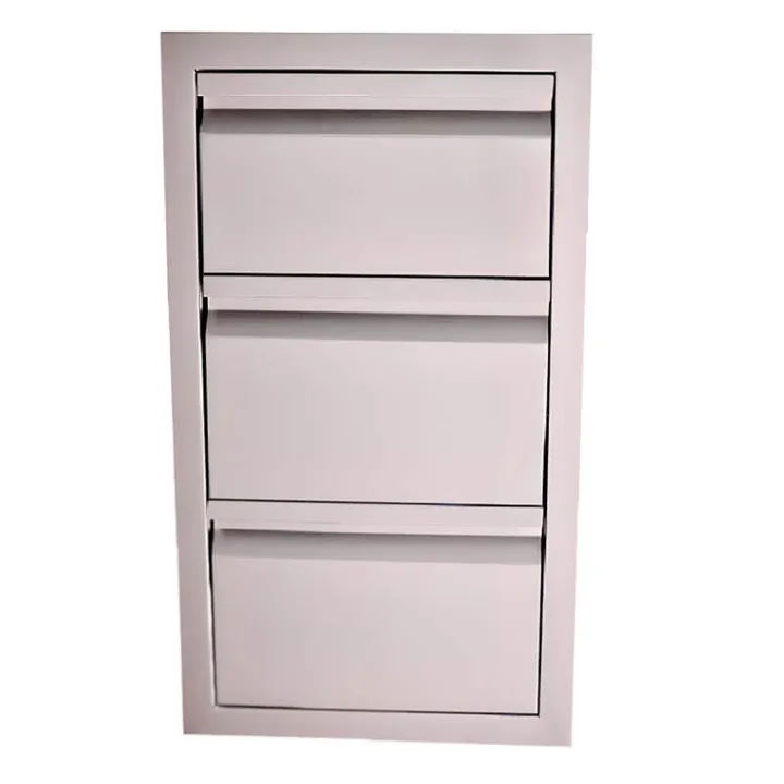 RCS Valiant 17 Inch Stainless Steel Triple Access Drawer - VTD3