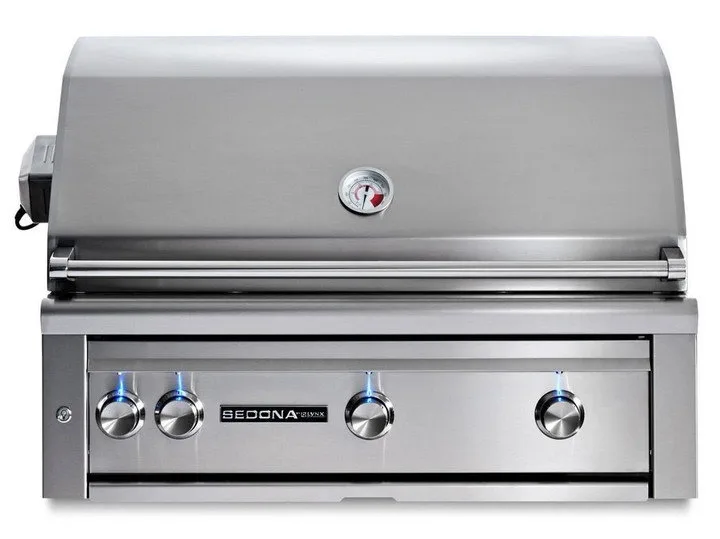 Sedona by Lynx 36-in Built-in Grill w Stainless Burners, Rotisserie - L601R - Natural Gas