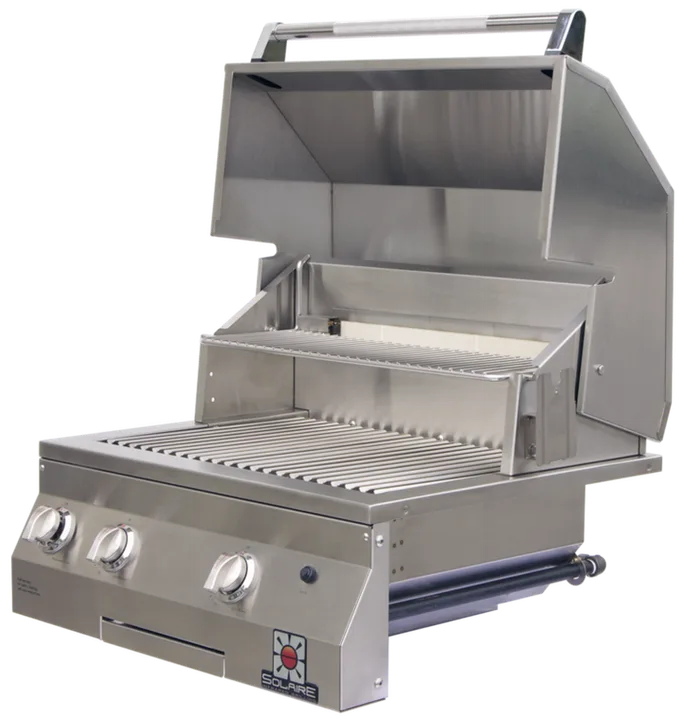 Solaire 27" Deluxe Built-In All Infrared Grill w Rotisserie - SOL-AGBQ-27GIRXL - Liquid Propane (LP)