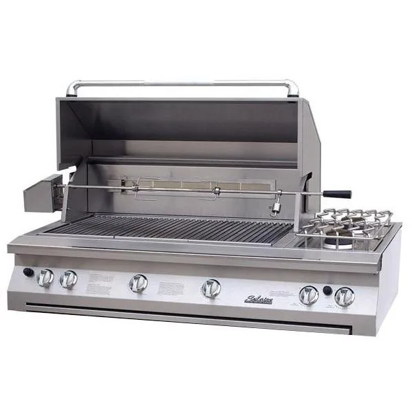 Solaire 56" InfraVection Built-In Grill, Two IR Burners, Double Side Burner - Liquid Propane (LP)
