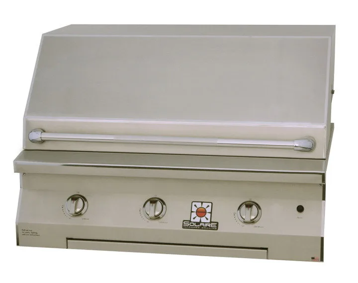 Solaire 36" Built-in Grill - Liquid Propane (LP) & NO I/R Rotisserie Burner & InfraVection (2 IR, 1 Convection)