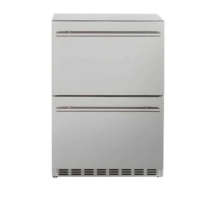 TrueFlame 24-Inch 5.3 Cu. Ft. Outdoor Rated Two Drawer Refrigerator - AMD-RFR-24D-R-A