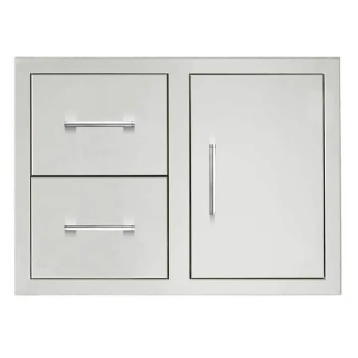 TrueFlame 33-Inch Masonry 2-Drawer & Access Door Combo - TF-DC2-33M