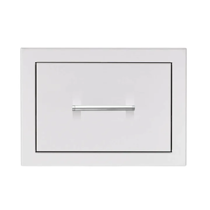TrueFlame 17-Inch Stainless Steel Flush Mount Single Drawer - TF-DR1-17