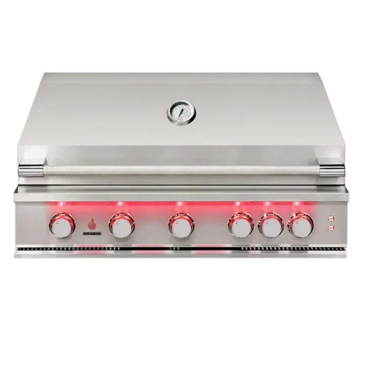 TrueFlame 40 Inch 5 Burner Built-In Gas Grill - Natural Gas