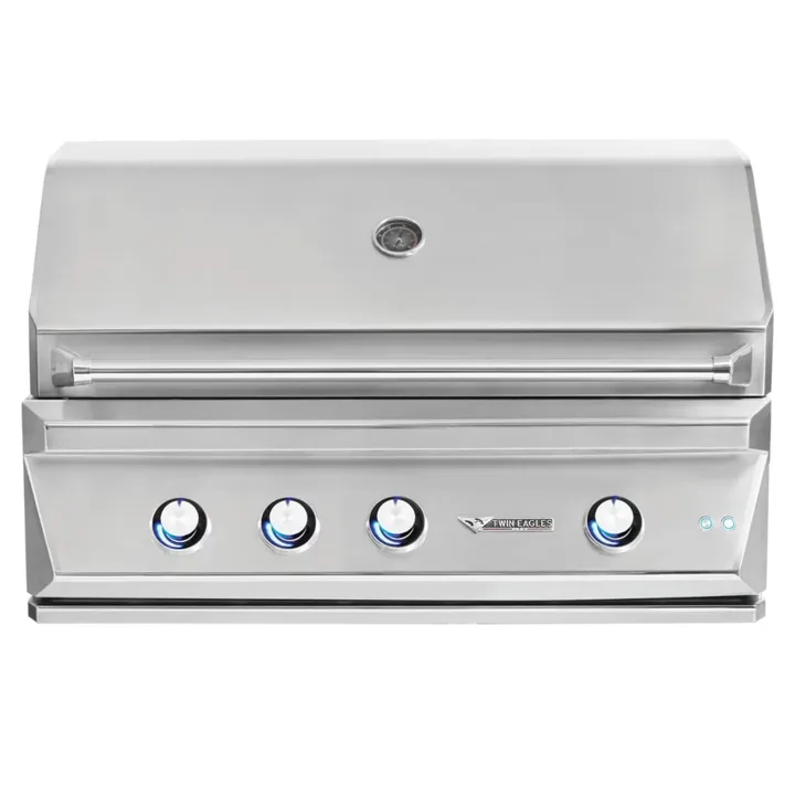 Twin Eagles 42-Inch Built-In Gas Grill w/ Rotisserie - 42" Twin Eagles Gas Grill with Infrared Rotisserie and Sear Zone - Propane