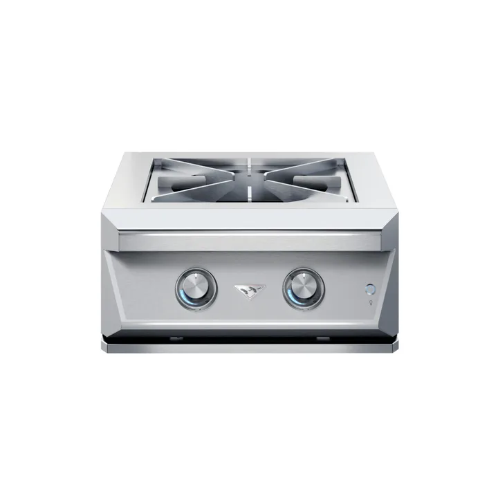 Twin Eagles Built-In Gas Power Burner with Reversible Heavy Duty Grate & Stainless Steel Side Burner Lid - Propane