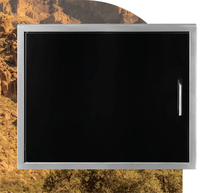 Wildfire 27 X 20 Horizontal Single Access Door - WF-HSD2720-BSS