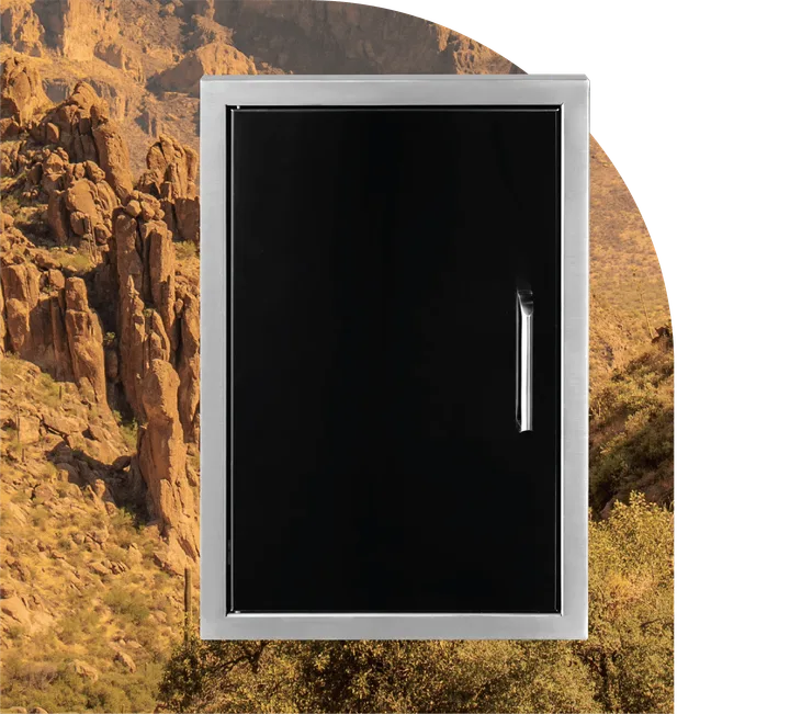 Wildfire 20 X 27 Vertical Single Access Door - WF-VSD2027-BSS