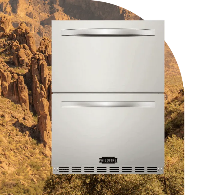 24-Inch Double Drawer Outdoor Refrigerator - WFRDD24