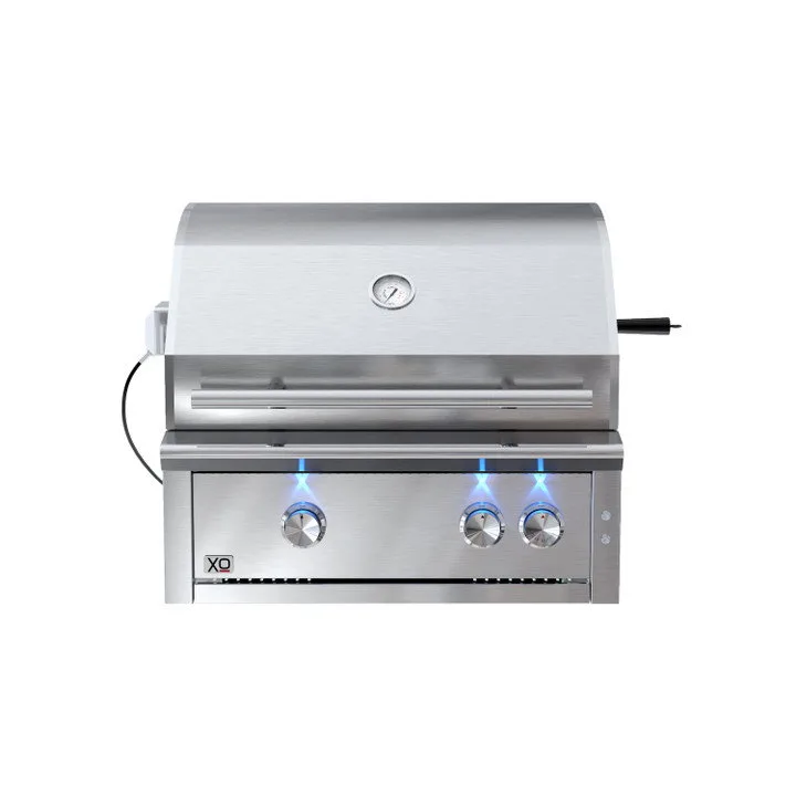 XO 30" Built-in Grill 2 Burner w/ Rotis Burner - Liquid Propane (LP)